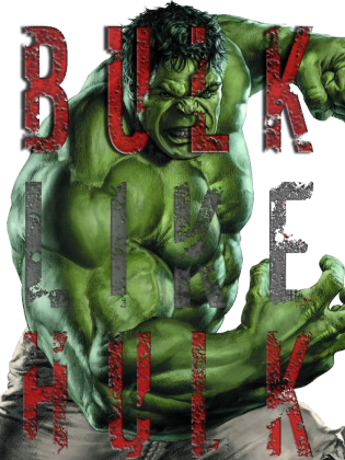 BULK LIKE HULK koszulka T-shirt na siłownie