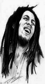 Biała męska koszulka Bob Marley