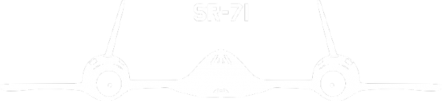 SR-71 Blackbird - biały z napisem