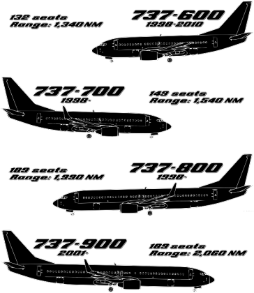 Boeing 737 geneza - kubek, czarny