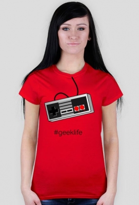 Nintendo geek - koszulka dla gracza - damska - Geek Life