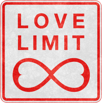 T-Shirt damski - Love Limit - czerwony