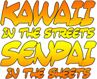 Koszulka Damska Kawaii in the streets Senpai in the sheets