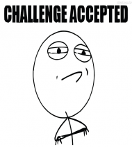 Challenge Accepted  i Troll Face (Bluza-Damska)