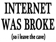 Internet was broke, biała, damska.