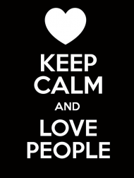 Bluza z kapturem - Keep Calm and Love People