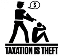 Taxation is theft - koszulka dwa kolory