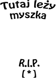 Podkładka pod myszkę "R.I.P."