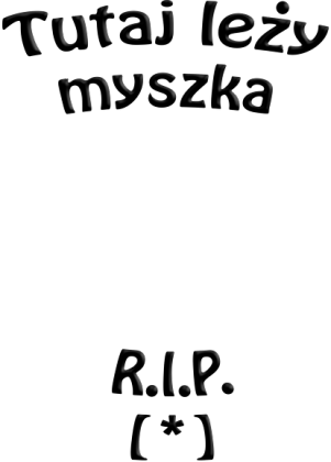 Podkładka pod myszkę "R.I.P."