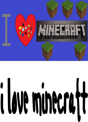 Koszulka- I love minecraft