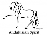 Andalusian Biała Męska Koszulka