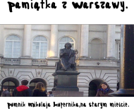 Przepiękny mis z zdjęciem pomnika Mikołaja Kopernika