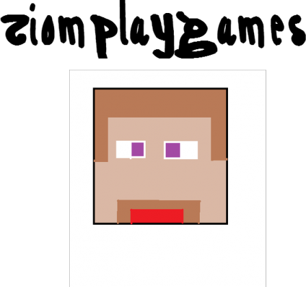 koszulka ze steve i napisem ZiomPlayGames-dziewczęca