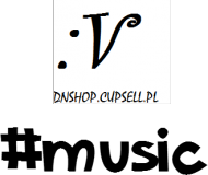 Muzyka M white | :V DNSHOP