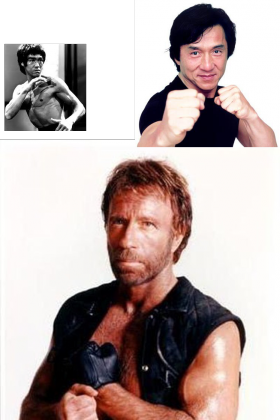 Koszulka , Bruce Lee , Jackie Chan , Chuck Norris!