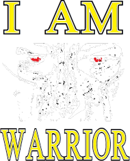 I am warrior / red , short