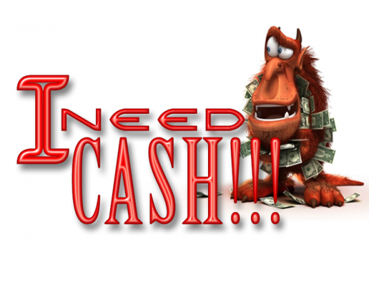 I NEED CASH!!! T-shirt męski