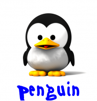 Szczęśliwy pingwin