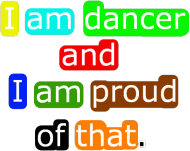 Kubek "I am dancer".