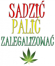 T-shirt "Sadzić Palić Zalegalizować" Męski