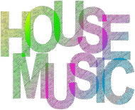 Koszulka House Music MultiColor (czarna)