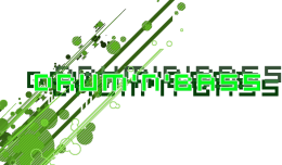 Koszulka Drum And Bass Green Bubbles (czarna)