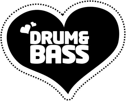 Koszulka Drum And Bass - Heart (biała)