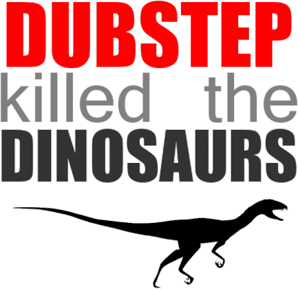 Koszulka Dubstep Killed Dinosaurs (biała)