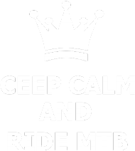 Koszulka "ceep calm and ride mtb" biały napis