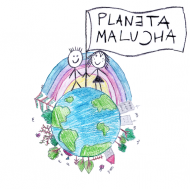 PLANETA MALUCHA biały dziewczęcy t shirt