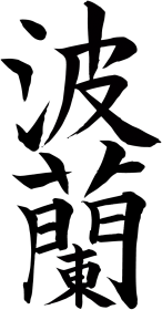 Japoński t-shirt "Polska"