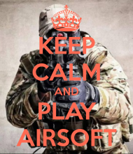 Koszulka "Keep calm and play airsoft"