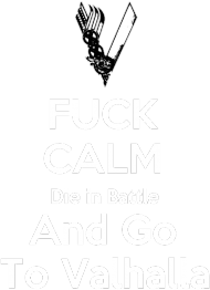 Fuck Calm Die in Battle Damski T-shirt