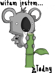 Witam jestem... głodny (koala) męski