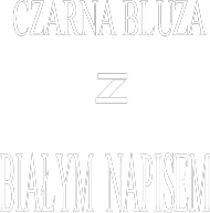 Bluza z białym napisem