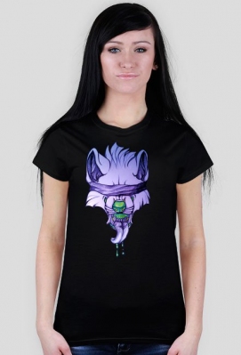 Toxic wolf - T-shirt damski - Szarakowe