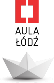 Aula Polska Łódź - logo + łódka