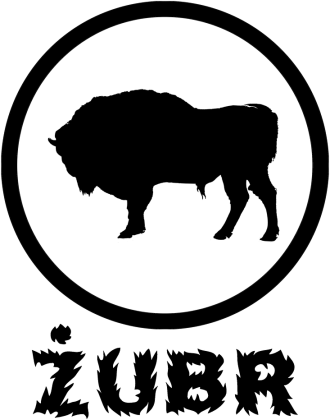 Koszulka Męska - Żubr - Czarne Logo