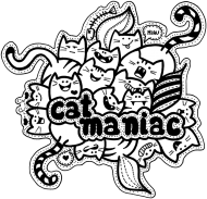 "Cat Maniac" - Koszulka Doodle