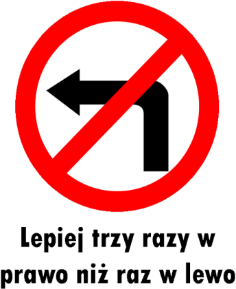 Zakaz skrętu w lewo