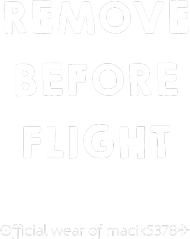 KOSZULKA REMOVE BEFORE FLIGHT ✈