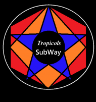 Logo Tropicols Subway czarna plecy