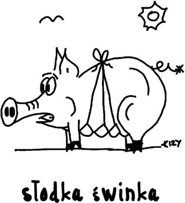 Słodka świnka - męska