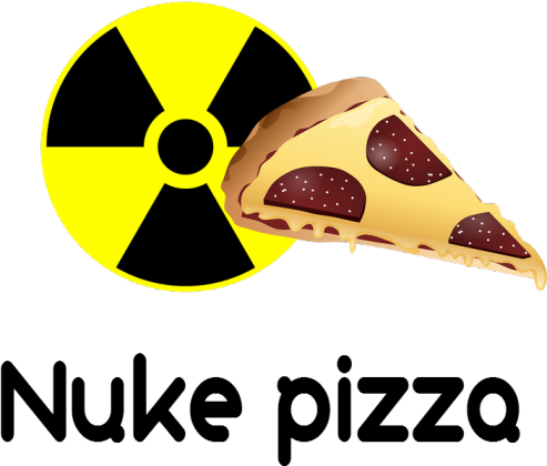 Koszulka " Nuklearna pizza " Damska