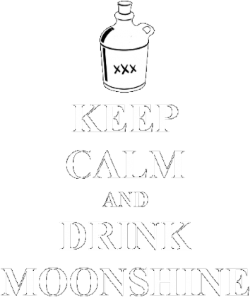 Keep Calm and Drink Moonshine - Damska Czarna