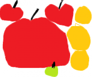 Kubek jabłka i pomarańćze