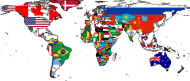 Map with flags