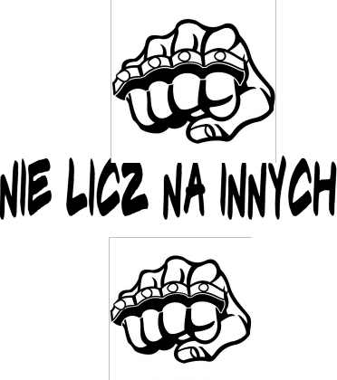Męska koszulka ,,nie licz na innych''