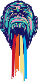 Gorilla rainbow