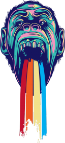 Gorilla rainbow